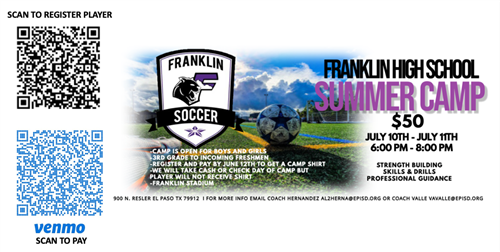  Franklin Soccer Summer Camp 
