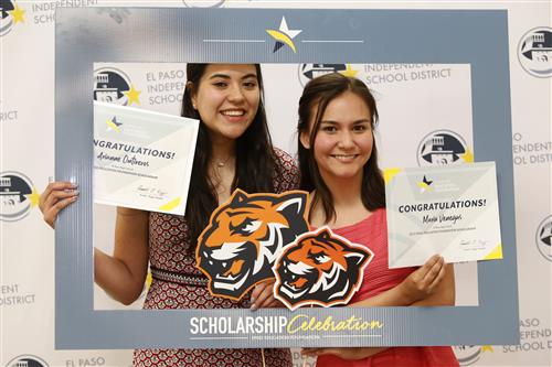 El Paso High students celebrate their scholarship. 
