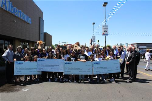 Cielo Vista Elementary, MacArthur Elementary/Intermediate and Burges High School received grants from Albertsons. 