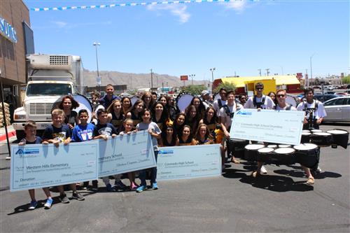 Green and Western Hills elementary schools and Coronado High School received grants from Albertsons. 