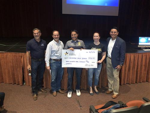 Congrats to Coronado's Manny Lothamer for receiving a grant. 